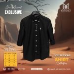 Men’s Classic Black Premium Shirt – Refined Elegance with Modern Fit