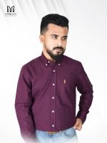Men’s Premium Button-Down Deep Purple Shirt – Casual & Formal Smartwear - Image 2