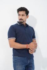 Men's Premium PK Polo T Shirt - Navy - Image 3