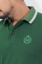 Men's Premium PK Polo T Shirt - Green - Image 2
